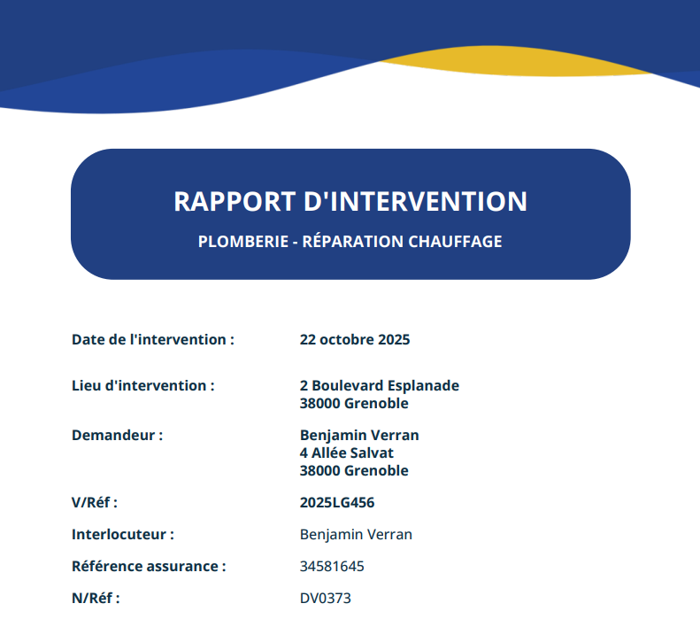 PDF généré Rapport Pro